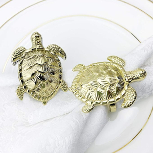 Ensemble d'anneaux de serviette de cerf en métal de haute qualité 4 anneaux de serviette élégants pour Table de mariage porte-serviettes décoratif en tissu stocké - Product Image 3