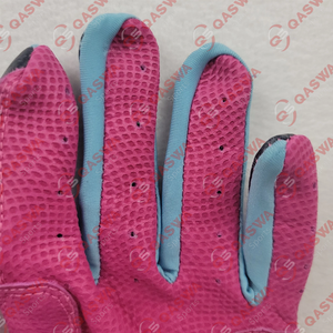 Professional Soft Cabretta Leather Baseball & Softball Batting Gloves Long Cuff in Blue & Pink with a Professional Feature - Product Image 6