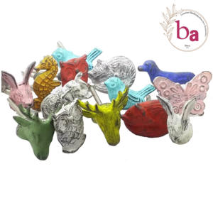 Tiradores de cajón de armario de cocina de lavado de perillas azules de jirafa de hierro fundido verde para tocador para dormitorio, sala de estar o Villa - Product Image 3