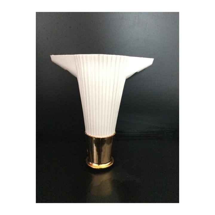 Asian Striped 15 Cm White / Gold Furniture Leg - Cabinet, Sofa, TV Unit Leg