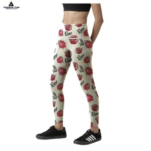 Venta directa de fábrica de alta calidad personalizada sublimación Yoga Leggings para las mujeres hechas de poliéster Spandex bajo precio al por mayor - Product Image 4