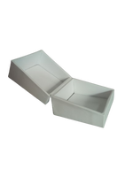 Cajas de Joyería Magnéticas Rígidas Blancas Pequeñas y Elegantes RTS, Ecológicas, Recicladas, Hechas a Mano, con Logotipo Personalizado, Laminación Mate y Recubrimiento UV