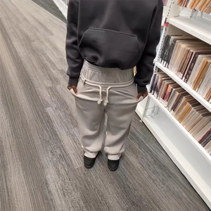 Wide Leg <b>Baggy</b> Pants Double Waist Waterproof Cotton Stacked Plus Size <b>Men's</b> pants Oversized Black Essentials Flared Sweatpants - Product Image 6