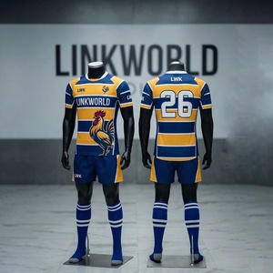 ชุดฟุตบอลฤดูร้อนปี 2026 แบบระบายอากาศได้ดี ผลิตจากโพลีเอสเตอร์ สำหรับฝึกซ้อมและแข่งขัน แขนสั้น แบบยูนิเซ็กซ์ - Product Image 1