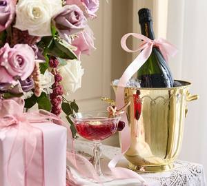 Luxury Brass <b>Champagne</b> Ice <b>Bucket</b> with Elegant Handles Polished Finish Perfect for Celebrations Weddings Home Bar and Gifting - Product Image 1