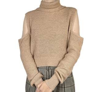 Top Selling Winter Oversized Breathable Female Pullover Cotton Drop Shoulder Knitted Women <b>Sweater</b> for Girls - Product Image 1