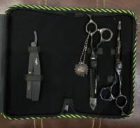 Nouveauté, ciseaux de barbier professionnels, kit de rasoir, acier inoxydable de haute qualité, durable, couleur personnalisée, outil de salon, logo personnalisé