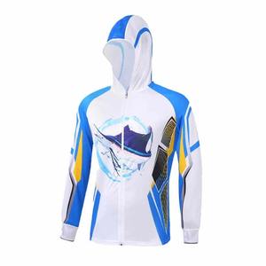 Sweat à capuche de pêche avec logo personnalisé pour hommes avec protection UV UPF 50 Chemises de pêche à capuche extensibles et respirantes Style d'ensemble - Product Image 4