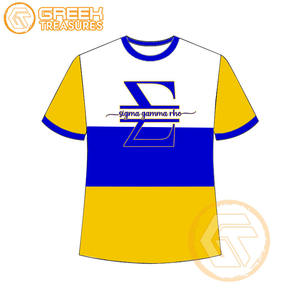 Vente en gros de t-shirt Sigma Gamma Rho pour femmes vêtements de sororité jersey de coton t-shirt respirant de haute qualité vêtements grecs pour femmes - Product Image 1