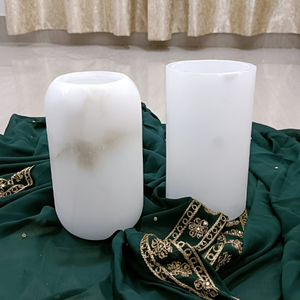 Gran oferta, diseño personalizado, hecho a mano, soporte de vela de ónix blanco, Material Natural de piedra, fábrica india, venta al por mayor, vela de piedra - Product Image 3