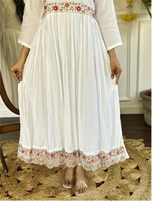 Venta al por mayor proveedor de viscosa Chanderi Kurti con pantalón para mujeres uso diario para venta al por mayor suministro de la India Fancy Dupatta también - Product Image 6