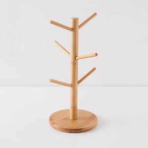 Best selling wooden <b>mug</b> rack factory direct price wood cup hanger for events banquet setting - Product Image 1