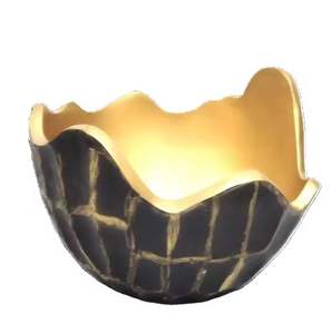 modern look <b>golden</b> finished round shape serving bowl for hotel restaurant and <b>bar</b> - Product Image 3