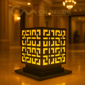 DTC.001.03 Lampe pilier LED en aluminium et acier inoxydable pour portail de jardin avec base E27 et indice de protection IP65 - Product Image 1