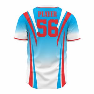 Jersey de béisbol y softbol con botón completo unisex personalizable de talla grande, ropa suave transpirable para adultos, eventos de equipo, diseño impreso - Product Image 2