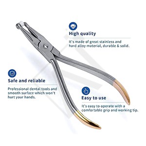 Accuram Orthodontic Adhesive Removing Pliers Dental <b>Bracket</b> Debonding Tool Stainless Steel Adhesive Remover Plier Instruments CE - Product Image 6