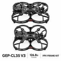 Châssis FPV Cinewhoop en fibre de carbone de 3,5 pouces pour GEP-CL35 V3 O4 Pro 142mm, kit de protection d'hélices et d'amortisseurs de caméra CE ROHS FCC