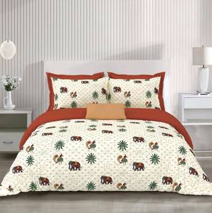 ชุดผ้าปูที่นอนและปลอกหมอน ขนาดคิงไซส์ ผ้าฝ้ายแท้ 100% เนื้อผ้านุ่มพิเศษ 500 เส้นด้าย แบบเรียบง่าย สำหรับใช้ในบ้าน โรงแรม และโรงพยาบาล - Product Image 1