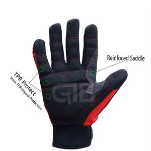 Gants de mécanicien à écran tactile en cuir de nouvelle conception confortables et respirants pour le sport dans des environnements difficiles - Product Image 2