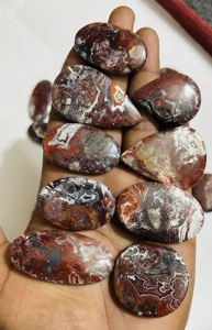 AAA grado 100% Natural Crazy encaje ágata mezcla forma multicolor personalizado piedras preciosas sueltas joyería hacer colgante al por mayor a granel - Product Image 3