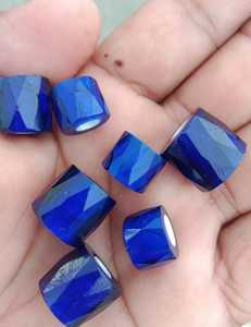 Cuentas de vidrio azul facetadas de vidrio de inspiración rusa hechas a medida adecuadas para diseñadores de joyas de cuentas de vidrio y Tiendas de Cuentas - Product Image 6