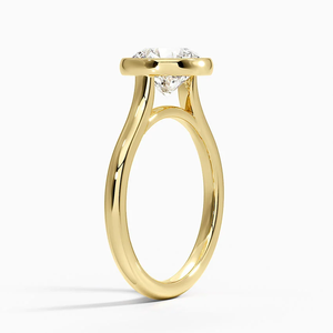 0.80 CT แหวนเงินประดับ925เพชรที่เจียระไนสว่างสดใสทรงกลมแหวนสวยงามและเป็นอมตะสำหรับเธอในวันเกิด - Product Image 2