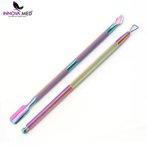 Empujador de Cutículas de Acero Inoxidable Multicolor, Removedor de Cutículas, Empujador de Uñas, Venta Caliente, Herramienta Profesional de Manicura, Instrumentos INNOVAMED - Product Image 3