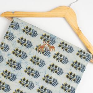 Nouveau tissu Dabu fait main 100% coton, imprimé floral, respirant, pour robes femme, tissu d'été - Product Image 2