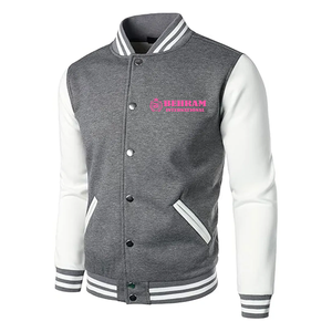 Behram International 2026 Letterman Baseball <b>Varsity</b> <b>Bomber</b> <b>Jacket</b> <b>Men</b> Winter Sports Uniforms Streetwear 100% Cotton - Product Image 2