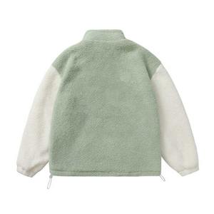 Venta al por mayor 2025 de los hombres sueltos de lana polar Sherpa chaqueta de invierno con cuello alto - Product Image 2