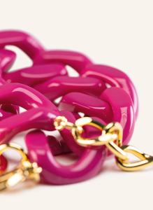 Pulsera woying para hombre, cadena cubana de cerámica, pulsera de cuatro colores, hebilla acrílica, cadena cubana Hipple de Hip Hop, venta al por mayor - Product Image 4