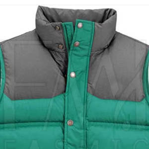 Randonnée en plein air course à pied automne hiver gilet bouffant en toile avec emballage personnalisé imperméable et poches avant pour hommes - Product Image 4