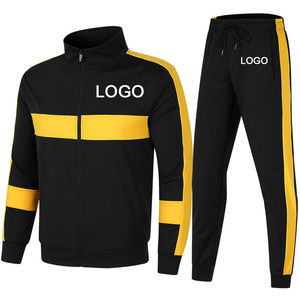 NOUVEAU 2024 Ensemble de survêtement respirant personnalisé avec logo, deux pièces, fermeture éclair, 100% coton, antistatique, écologique, pantalon de jogging pour hommes - Product Image 2