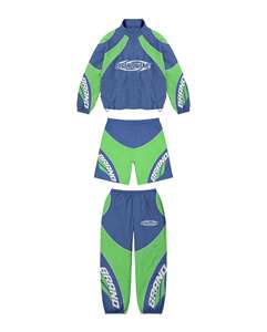 Survêtements personnalisés OEM imperméables à fermeture éclair Survêtements coupe-vent trois pièces en nylon à panneau personnalisé de haute qualité Fabrication - Product Image 4