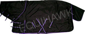 Large Size Winter Waterproof Horse Rug Combo with Tail Flap Ripstop <b>Polyfill</b> Tafta Cotton Lining Tail Flap Included - Product Image 4