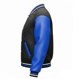 Chaquetas Universitarias Americanas Clásicas 100% Lana Invierno Servicio OEM Logotipo Frontal Pedido al por Mayor Fábrica - Product Image 5