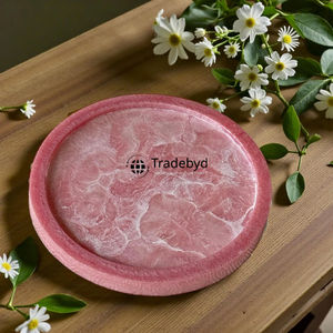 Plateau en résine artisanal, plateau de service de luxe, décoration moderne pour la maison, cadeau, vaisselle par Tradebyd - Product Image 1