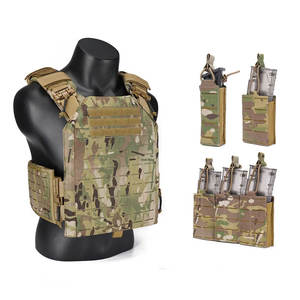 Gilet tactique de protection corporelle, camouflage extérieur, Molle, sécurité, porte-plaque balistique, réglable, lesté, couleur et taille personnalisées - Product Image 3