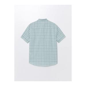 Camicia da uomo in popeline a maniche corte