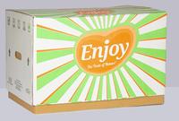 Boîte d'emballage de fruits en carton ondulé imprimé en vente chaude, emballage écologique pour fruits cadeaux, disponible à bon prix