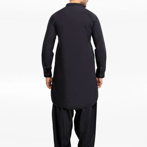 Shalwar Kameez en coton à la mode pour hommes, vêtements panjabi et pakistanais pour mariages. - Product Image 4