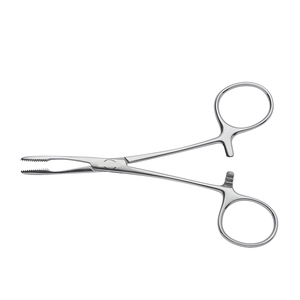 คีมหนีบกันยุงแบบฮาลสเตน12.5ซม. คีมหลอดเลือดสเตนเลสโค้งตรงใช้สำหรับผ่าตัดด้วยมือ - Product Image 2