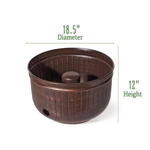 Le plus récent pot de tuyau de Style Vintage bobine de tuyau d'incendie tuyau de jardinière en métal conception Simple Anti Corrosion pour une utilisation dans le jardin - Product Image 1