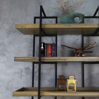 Étagères métalliques modernes peu encombrantes et bureau en fer pour appartement, cuisine, école, usage domestique, bureau et mobilier d'étude