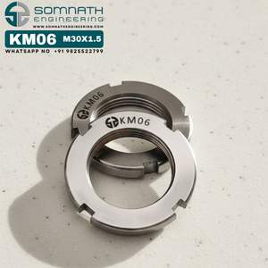 Tuerca de Bloqueo de Precisión KM06, Tuercas de Bloqueo M30X1.5, Tuerca de Bloqueo de Eje de Rodamiento Métrica de Precisión, Tuerca Adaptadora de Acero Inoxidable - Product Image 4