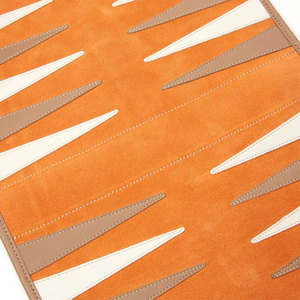 Custom Luxury Quality PU Leather Roll-up <b>Backgammon</b> <b>Set</b> with Two Dice Cup Portable <b>Travel</b> Engraved <b>Backgammon</b> Board - Product Image 3