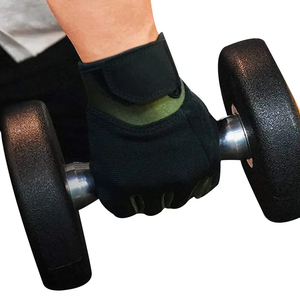 Gants de gymnastique confortables à demi-doigts avec dragonne réglable Protection UV pour l'entraînement sportif Fitness Haltérophilie - Product Image 6