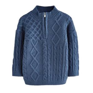 Pull à col roulé en coton tricoté à l'ordinateur, taille plus, avec broderie de logo personnalisé, manches longues, épais, pour l'hiver, garçons, anti-froissement - Product Image 3