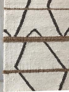 Direct du fabricant Tapis modernes INDIEN TISSÉ À LA MAIN DHURRY COMBINAISON UNIQUE DE LAINE et JUTE LÉGER LUXE DHURRY - Product Image 3