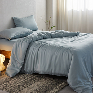 Bộ ga trải giường bằng tre hữu cơ 100%, chất liệu viscose, 4 món, chất lượng cao, mát mẻ - Product Image 3